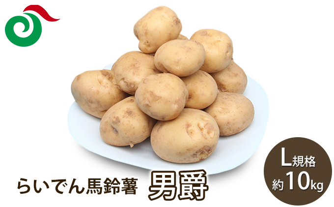 らいでん馬鈴薯男爵L規格約10kg　北海道共和町　セゾンのふるさと納税