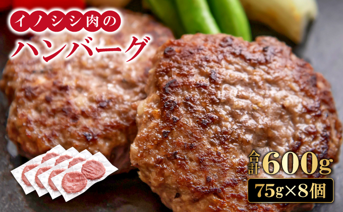 島根県美郷町のふるさと納税 イノシシ肉のハンバーグ 4袋セット
