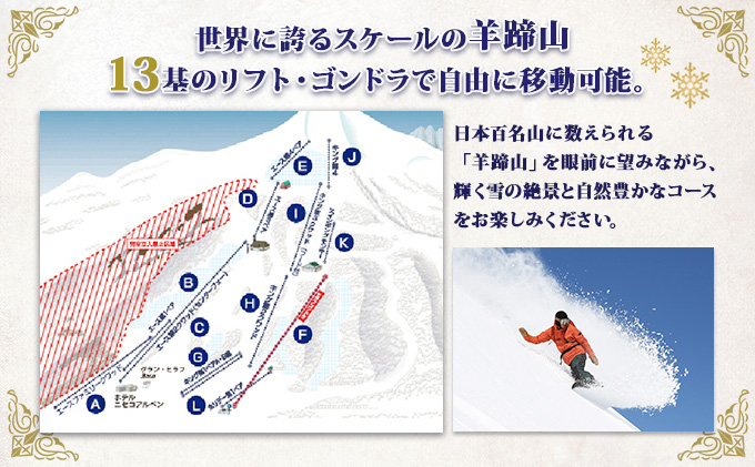 ニセコ アンヌプリ国際スキー場 リフト券 時間券 - 施設利用券