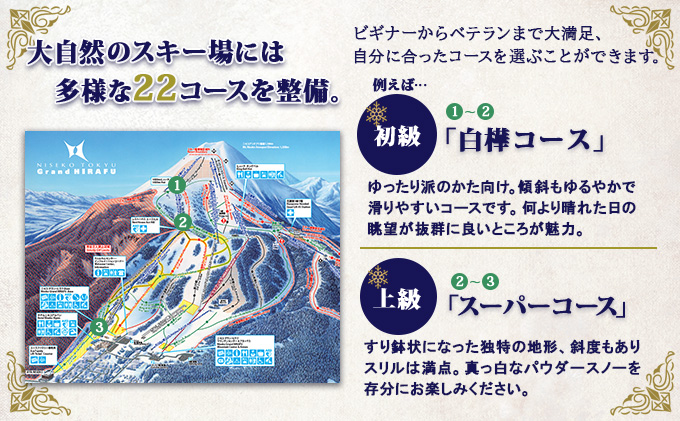 激安価格と即納で通信販売 ニセコ スキー場 リフト券 グランヒラフ HANAZONO共通1日券