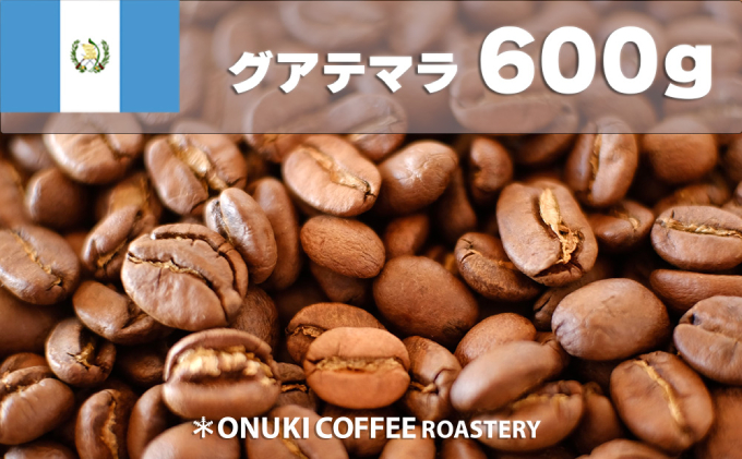 オリジナルコーヒー グアテマラ 中深煎り600g［ONUKI COFFEE］北海道中標津町