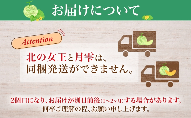 北海道月形町のふるさと納税 【2025年夏発送】北海道 赤肉メロン 北の女王 青肉メロン 月雫 秀品 約1.6kg 各2玉 令和7年 メロン 果物 フルーツ 旬 希少 甘い 豊潤 国産 ご褒美 産地直送 ギフト お祝い 贈答品 贈り物 お中元 常温 お取り寄せ