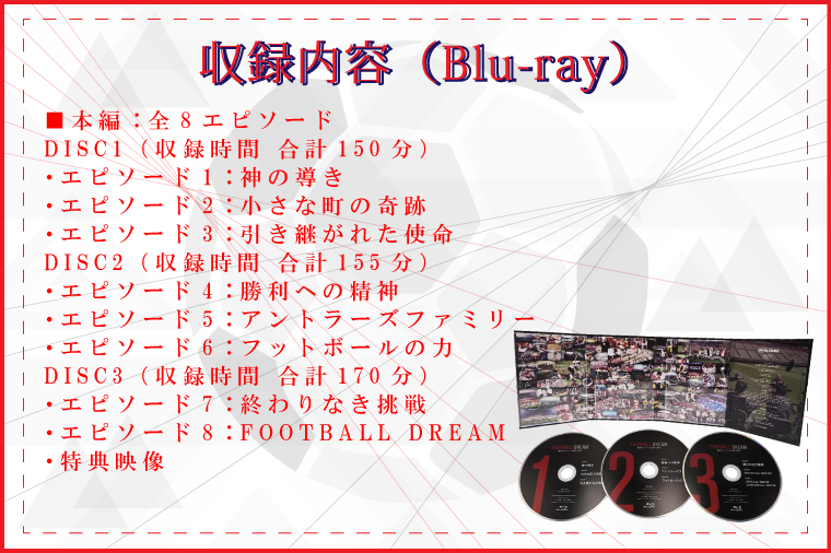 茨城県行方市のふるさと納税 DU-3【通常パッケージ】「FOOTBALL DREAM　鹿島アントラーズの栄光と苦悩」 Blu-ray