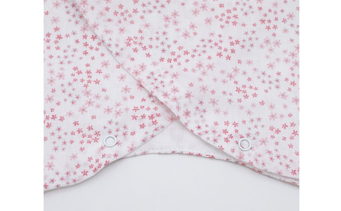 PG GAUZE 肌着コンビセット 5枚 PGガーゼ ベビー肌着セット 60cm 小花 ベビー用品 ピンク 花柄