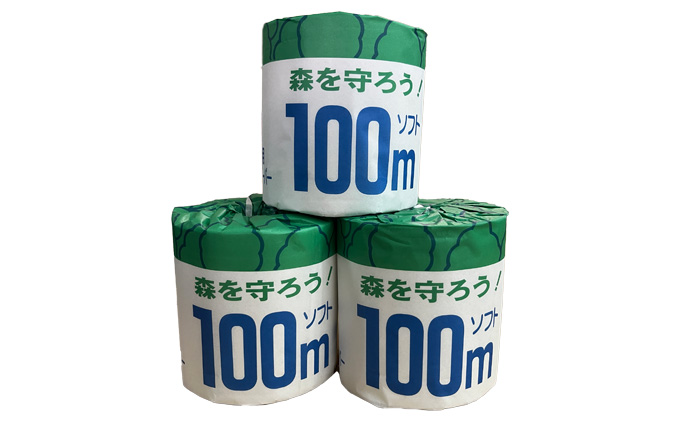 トイレットペーパー100ｍ森を守ろう　60ロール入|牧製紙株式会社