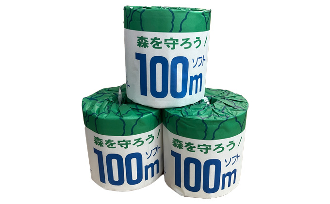 定期便【12ヶ月連続お届け】トイレットペーパー100ｍ森を守ろう 60