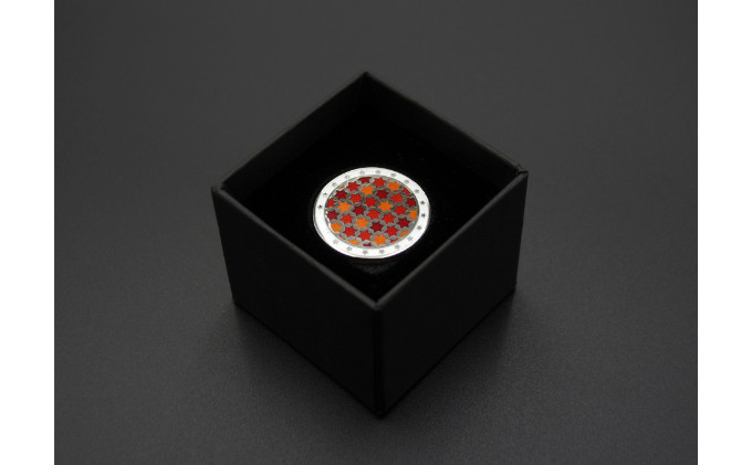 オリジナル ゴルフマーカー（aka）◇ ゴルフ用品 民芸品 工芸品