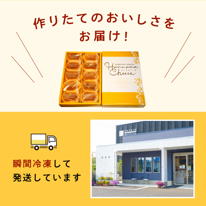 茨城県行方市のふるさと納税 H-21-1 はんなまチーズ10個入り1箱