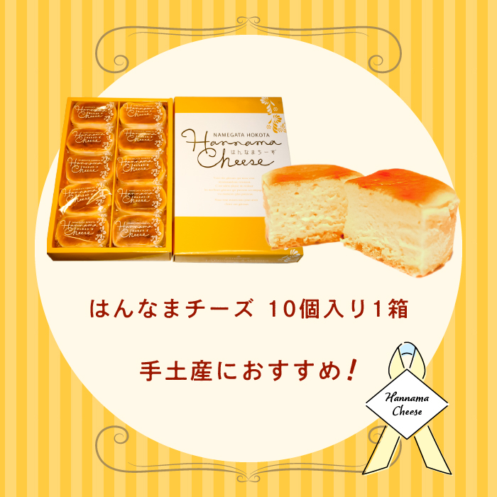 茨城県行方市のふるさと納税 H-21-1 はんなまチーズ10個入り1箱