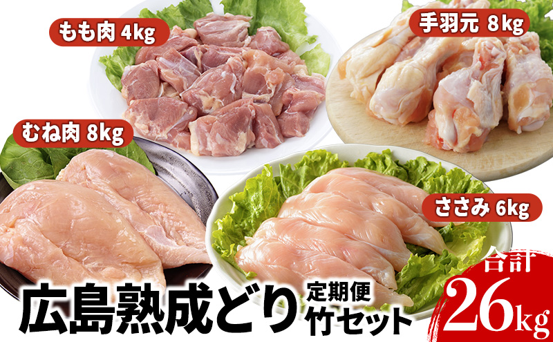 ふるさと納税　広島県安芸高田市　広島熟成鶏セット・竹　通販