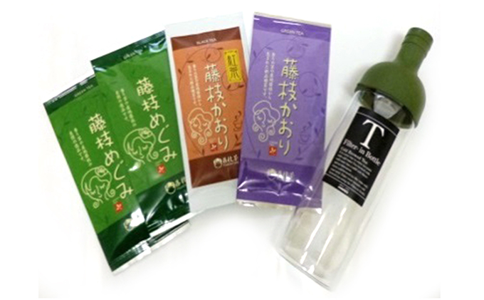藤枝茶3種+フィルターインボトルのセット（静岡県藤枝市） ふるさと納税サイト「ふるさとプレミアム」