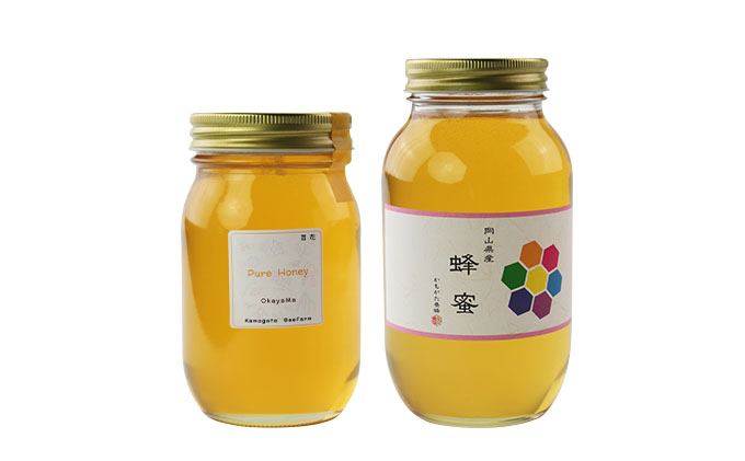 純粋はちみつ　岡山県産百花蜂蜜600g・1.2kgセット　かもがた養蜂　国産