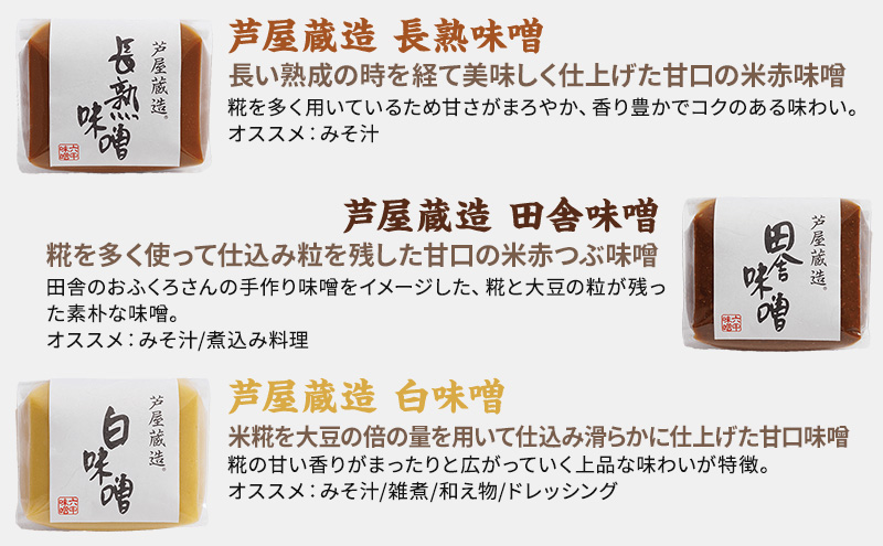 創業100有余年の老舗味噌屋が造る「六甲みそ 芦屋蔵造 味噌10個詰め合わせ」|有限会社六甲味噌製造所