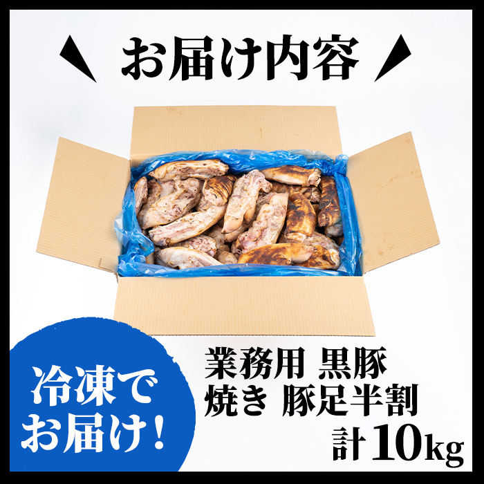 鹿児島県志布志市のふるさと納税 【訳あり・業務用】【数量限定】黒豚焼足半割（計10kg） a3-187