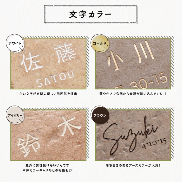 タイル表札GST01（14.7cm×14.7）〈表札 タイル タイル表札 正方形 