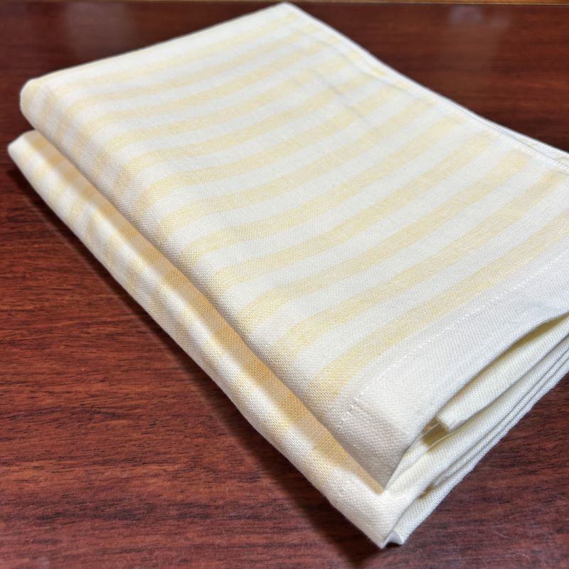 国内製造 ガーゼバスタオル 2枚(イエロー)薄手 60×120cm[泉州タオル 国産 吸水 普段使い シンプル 日用品] 099H1454