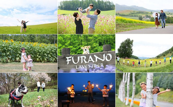 北海道富良野市のふるさと納税 ファミリーロケーションフォト旅の思い出in富良野 f 22-0