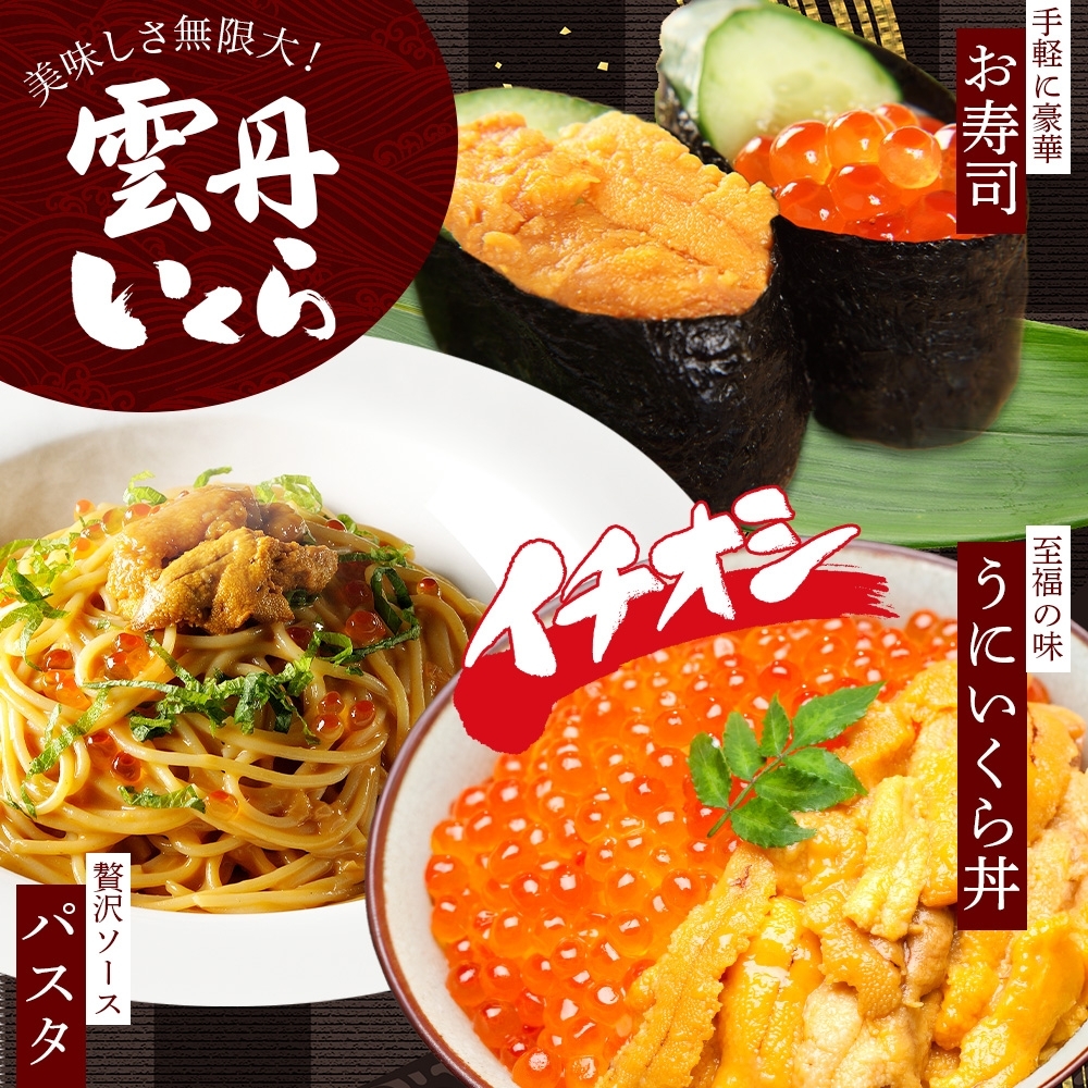 北海道弟子屈町のふるさと納税 3366.  うに 100g いくら醤油漬け 200g ウニ チリ産 冷凍 いくら 二色丼 雲丹 イクラ 海鮮 海鮮丼 うに丼 いくら丼 いくら醤油漬け 送料無料 北海道 弟子屈町