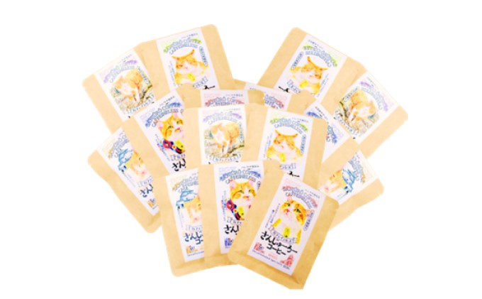 【岡山県高梁市】猫城主 さんじゅーろーコーヒーセット 飲料 ドリップコーヒー 猫のパッケージ コラボ商品 5種類 ブラジル コロンビア ブレンド エチオピア