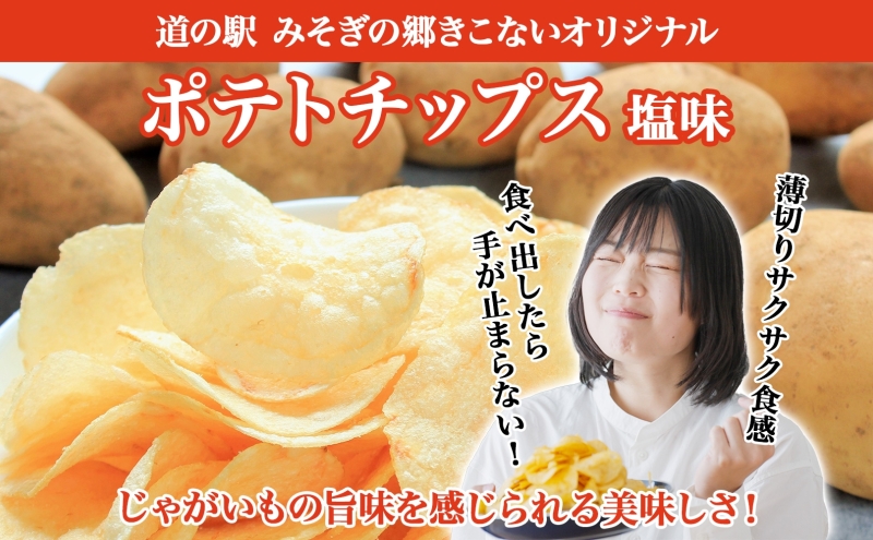 北海道木古内町のふるさと納税 北海道 オリジナル ポテトチップス 60g 12袋 塩味 道の駅 オリジナル パッケージ ポテチ しお じゃがいも ジャガイモ 馬鈴薯 お菓子 スナック おやつ おつまみ あっさり ポテトチップス みそぎの郷きこない ご当地 送料無料 木古内