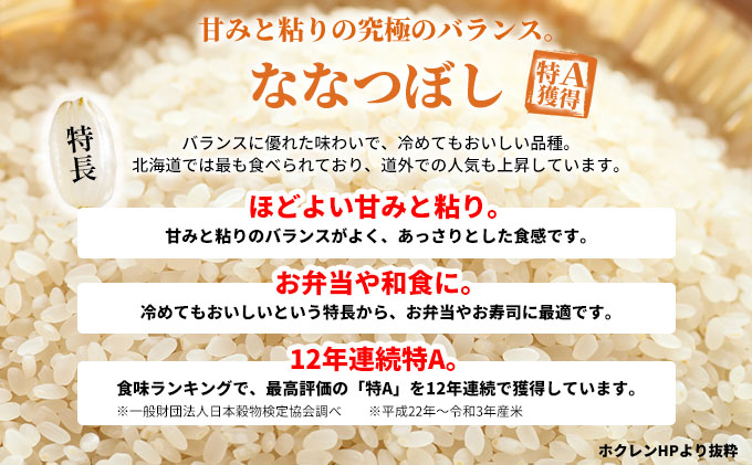 北海道赤平市のふるさと納税 【先行予約2025年産米・11月上旬より順次出荷】北海道赤平産 ななつぼし 10kg (5kg×2袋) 米 北海道 お米 赤平産
