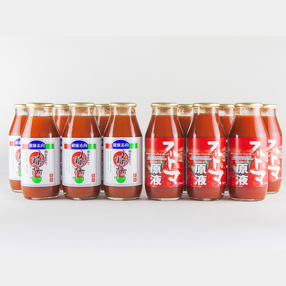 【高知県土佐市】A-92 飲みくらべセット 12本 (みなみのかほり&フルトマ原液/各 180ml)