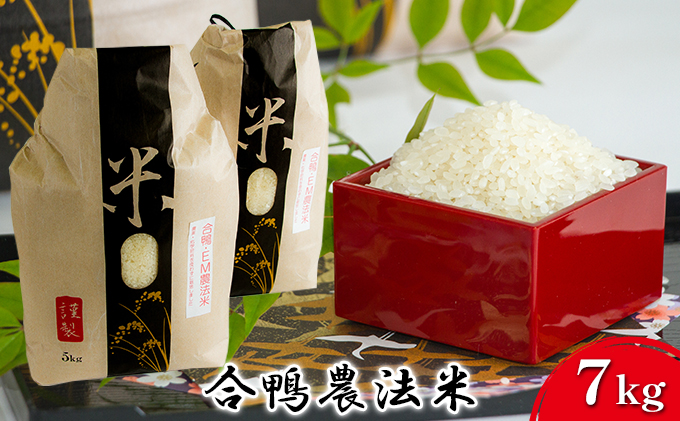熊本県錦町のふるさと納税 合鴨農法米(7kg)