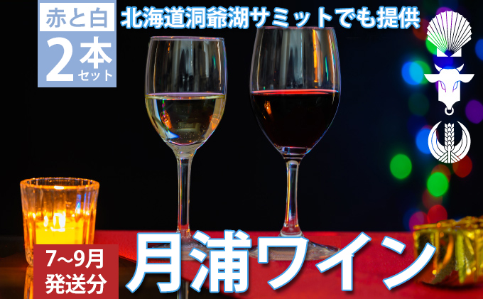 【CF】月浦ワイン2本セット（白・赤750ml）7月～9月配送［冷蔵］白・赤ワイン