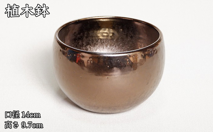 【植木鉢】antiquegold pot アンティークゴールドポット L