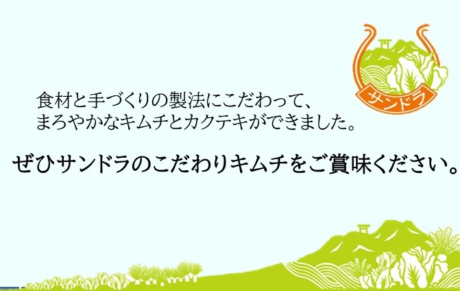 埼玉県日高市のふるさと納税 キムチ 創業36年 高麗神社献上サンドラキムチ