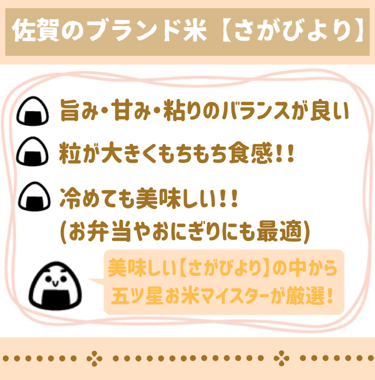 佐賀県みやき町のふるさと納税 CI873 【3回定期便】無洗米さがびより５ｋｇ【五つ星お米マイスター厳選！】