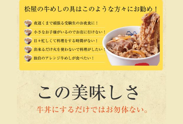 埼玉県嵐山町のふるさと納税 牛丼 松屋 牛めしの具 10個 冷凍 セット