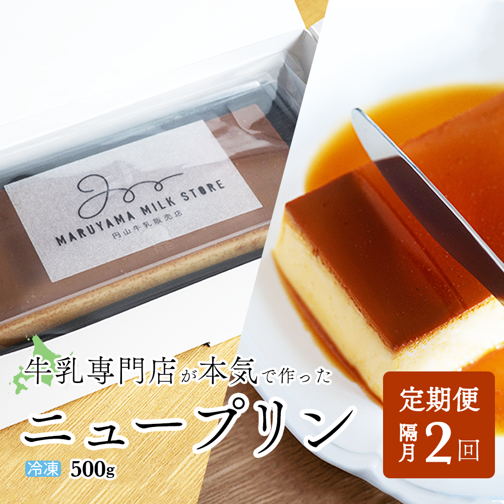 隔月定期便】濃厚プリン New Pudding（ニュープディング）（500g×1本 
