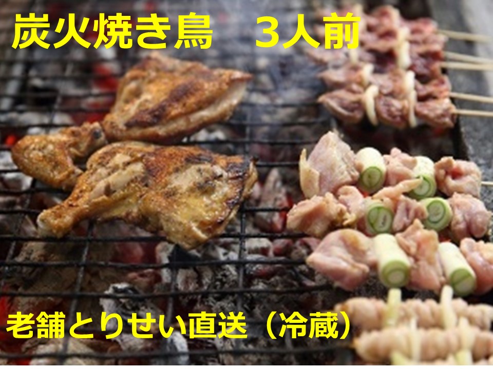 とりせい 炭焼き若どり 3人前セット(冷蔵)[A016-1-1]