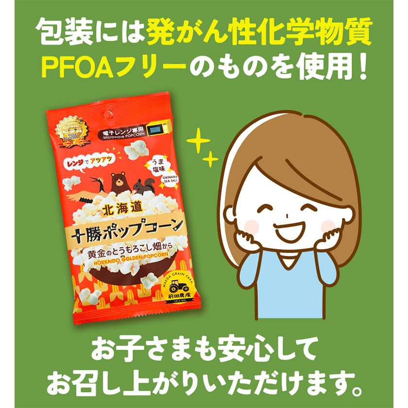 北海道十勝 前田農産黄金のとうもろこし電子レンジ専用「十勝ポップコーン」計20袋 10袋×2箱 有限会社  十勝太陽ファーム《60日以内に順次出荷(土日祝除く)》 北海道 本別町 送料無料 お菓子 ポップコーン