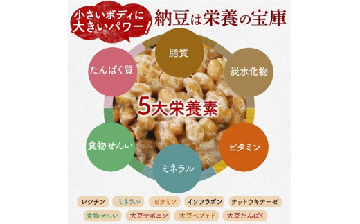 北海道登別市のふるさと納税 北海道くま納豆ミニカップ30個
