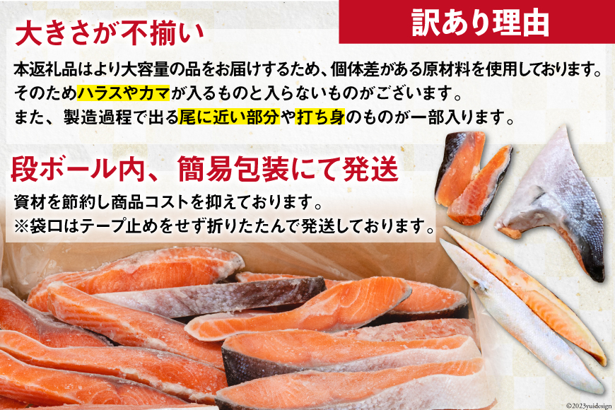 宮城県気仙沼市のふるさと納税 訳あり 銀鮭 切身 約3kg [宮城東洋 宮城県 気仙沼市 20563344] 鮭 魚介類 海鮮 規格外 不揃い さけ サケ 鮭切身 シャケ 切り身 冷凍 家庭用 訳アリ おかず 弁当 支援 サーモン 銀鮭切り身 魚 わけあり