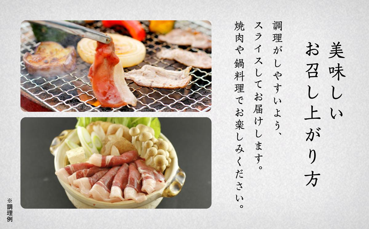石川県小松市のふるさと納税 イノシシ肉 食べ比べセット（バラ　モモ　ウデ） 合計560g 010176