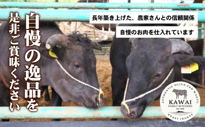香川県土庄町のふるさと納税 小豆島オリーブ牛 サーロインステーキ(180g×2枚)