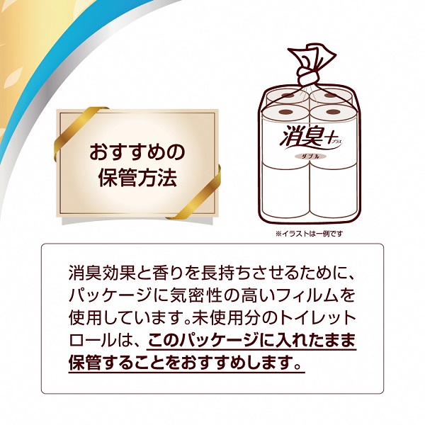 静岡県富士宮市のふるさと納税 0014-10-05　エリエール 消臭+ トイレットティシュー 芯からしっかり香る フレッシュクリアの香り（ダブル）12ロール×6パック（72個）