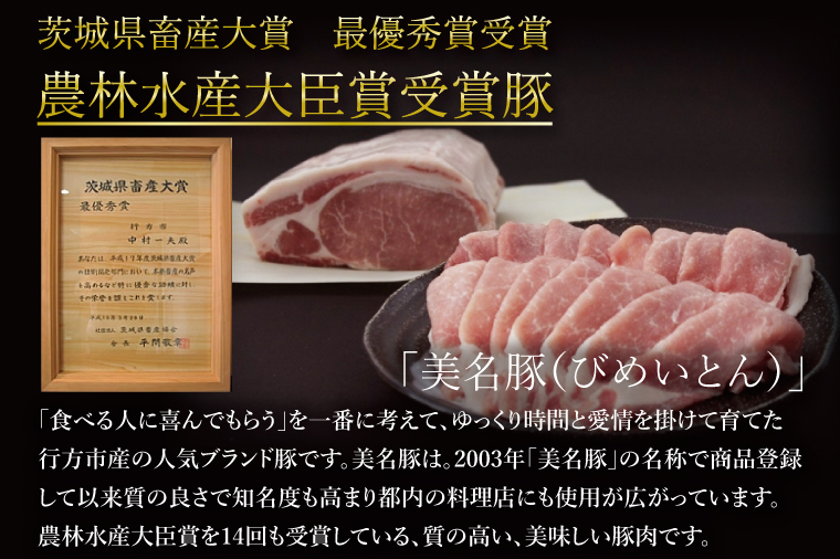 茨城県行方市のふるさと納税 J-2 【美明豚】食べ比べセット（しゃぶしゃぶ用1.8kg）