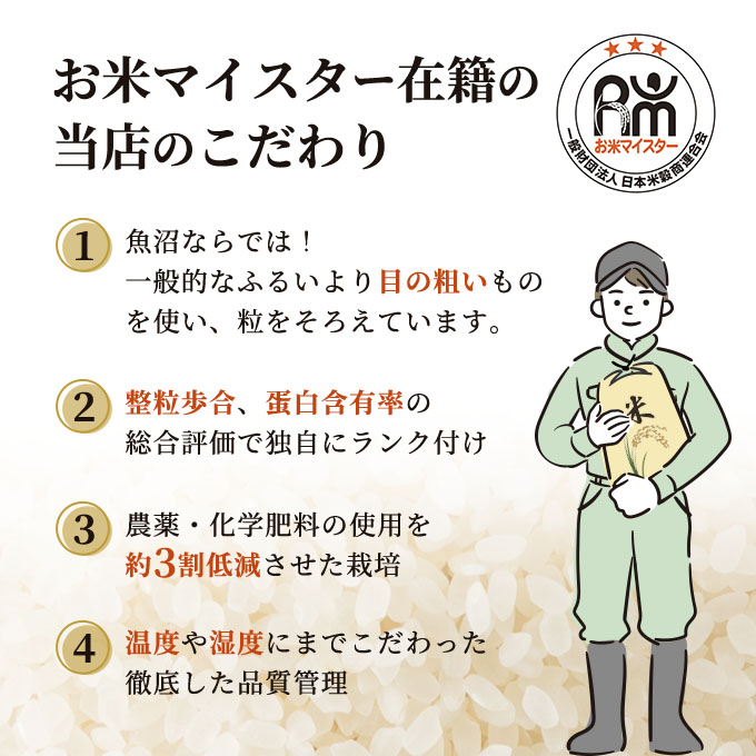 新潟県魚沼市のふるさと納税 雪室貯蔵 無洗米 お米マイスター厳選 魚沼産 コシヒカリ 1等米 2.5kg 6ヶ月 連続お届け ( 米 定期便 お米 こめ コメ おこめ 白米 こしひかり 6回 お楽しみ) 新潟県