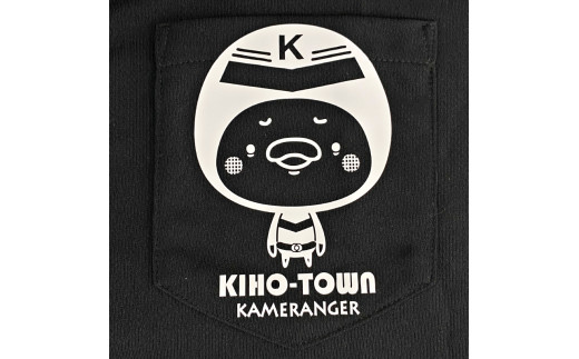 ふるさと納税 服 三重県 紀宝町  紀宝町オリジナルデザイン カメレンジャー ポロシャツ Lサイズ／ターコイズ ターコイズ／Lサイズ 紀宝町オリジナルデザイン】カメレンジャー ポロシャツ【XL