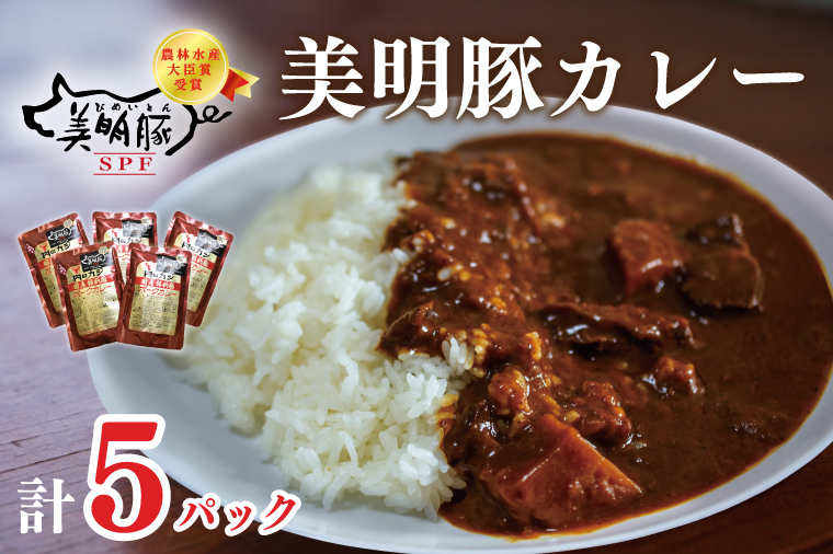 【茨城県行方市】DT-44【美明豚】カレー5袋