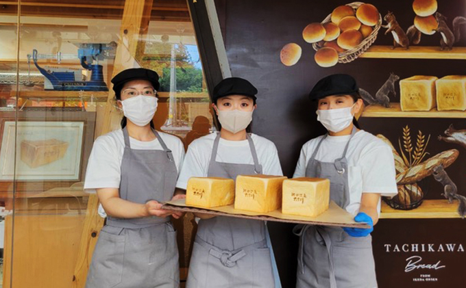 岐阜県池田町のふるさと納税 高級 食パン 定期便 12ヶ月 受賞多数 池田温泉『たち川』の旨食パンセット 2斤×1本 1斤×1本 セット パン トースト 12回 お楽しみ