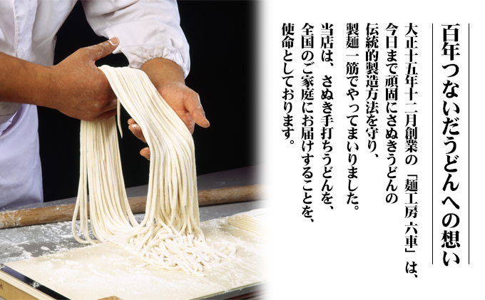 香川県東かがわ市のふるさと納税 贅沢 讃岐うどん 「祭」(半生 4～6人前) つゆ付き 高級小麦の熟成麺