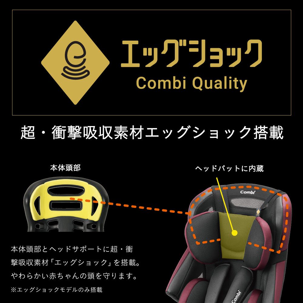 良品】Combi ジョイトリップ エッグショックGH ブラック