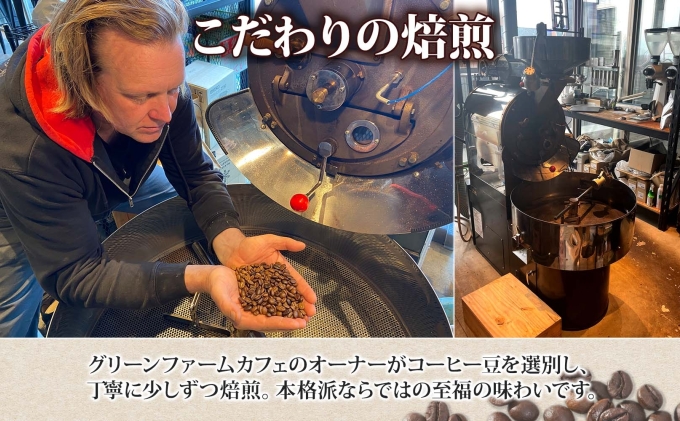 ニセコブレンド コーヒー 豆 1kg ミディアムロースト 珈琲 専門店 ドリップコーヒー 豆 小分け 自家焙煎 ミディアム焙煎 グアテマラ豆  グリーンファームカフェ 中煎り珈琲|日本ふるさと創生株式会社