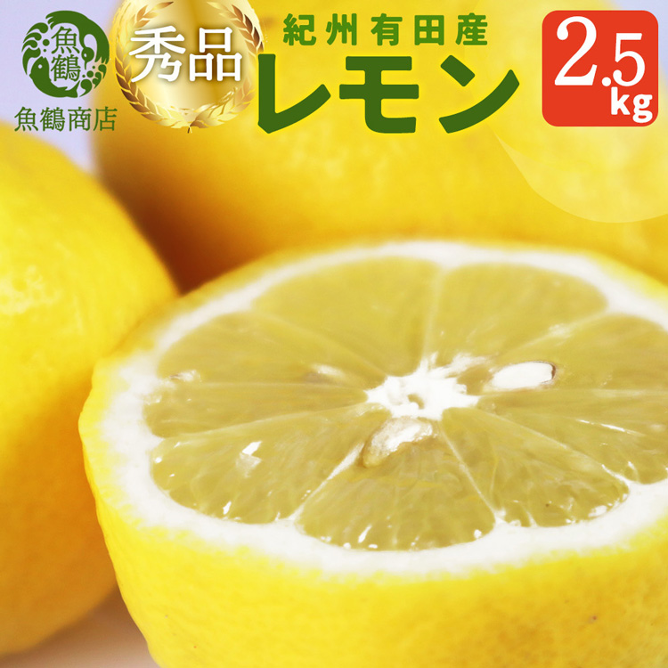 【和歌山県美浜町】秀品 紀州有田産レモン 2.5kg ※2026年3月上旬〜3月中旬頃に順次発送予定