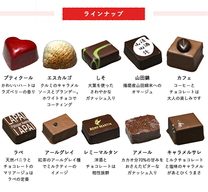 アベニュー・ド・ラペの自慢の チョコレート 詰め合わせ 15粒×2